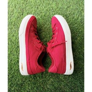 Sketches Women's Red Los Angeles Arch Fit Shoes Size 7.5